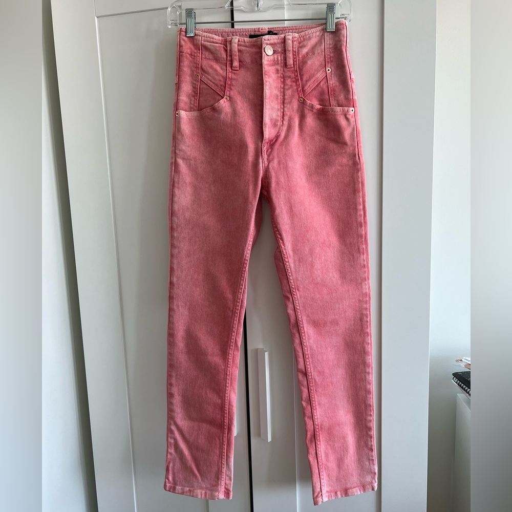 NWT jeans Isabel Marant, size fr 34, xs, pink